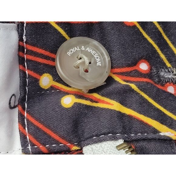 Royal‎ & Awesome Mens (Tagged 38) Measured 36 Ka-Boom Golf Shorts - Picture 6 of 9